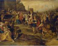 Francken Frans II Entry of David into Jerusalem - Hermitage